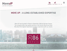 Tablet Screenshot of moveup.ch